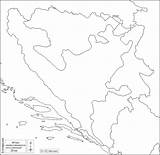 Bosnia Herzegovina Bosnie Divisions Boundaries sketch template