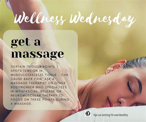 wellness wednesday try getting a massage fit health healthy diet