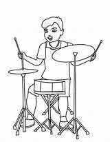 Bateria Menino Tocando Drummer Facing Kidsplaycolor Tudodesenhos Snare Drums sketch template