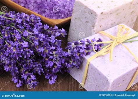 lavender spa stock image image  crystals care relaxation