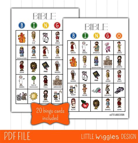 bible bingo game  printable  calendar printable
