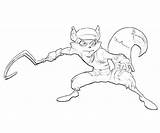 Cooper Sly Coloring Pages Thieves Time Character sketch template