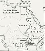 Nile Bible River Atlas Concise Egypt Coloring Pages Cataracts Land sketch template