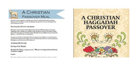 printable christian haggadah passover yahoo image search results