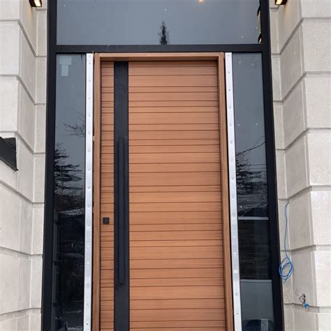 solid wood urban modern front entry door modern doors