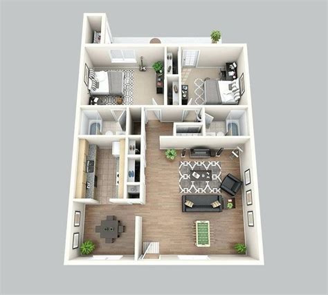 square feet  bedrooms google search tata letak rumah rumah minimalis denah rumah