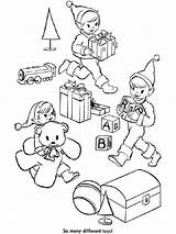 Toys Christmas Coloring Pages Printable Bright Colors Favorite Choose Color Kids sketch template