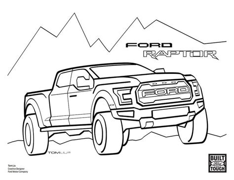 ford raptor coloring page coloring pages