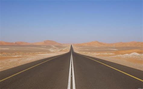 saudi arabias highway   worlds longest straight road