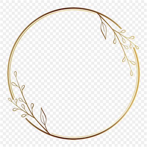 ornamental flourishes clipart hd png rustic golden circle flourish