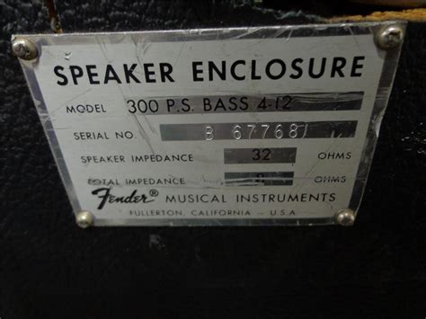 fender  bass special design speaker blue label fender musical instruments