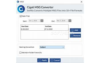 Cigati MSG Converter screenshot #2