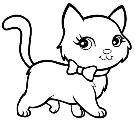 cat shape templates crafts  colouring pages kittens coloring