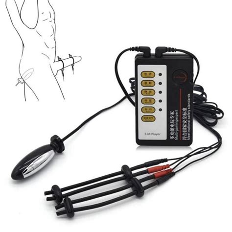 Kit De Choc électrique Plug Anal Vibrateur Masturbateur électro