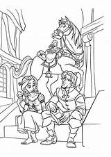 Pages Coloring Rapunzel Flynn Rider Tangled Pascal Princess Printcolorcraft Difficult Maximus sketch template