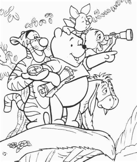 winnie  pooh characters coloring pages coloring home