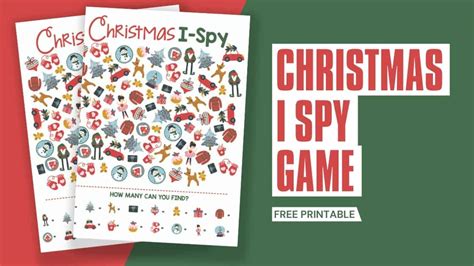 christmas  spy game printable ultimate printables