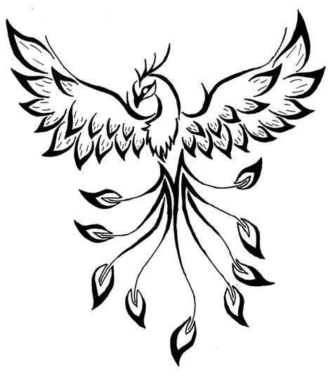 phoenix bird coloring pages coloring pages