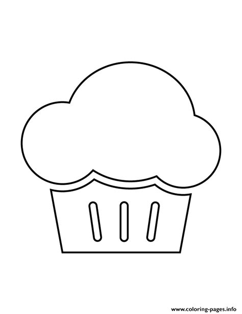 cupcake stencil  coloring pages printable