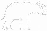 Outlines Elephants Freequilt Applique Tondo sketch template