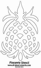 Pineapple Stencil Stencils Quilting Patterns Printable Print Crafts Designs Applique Quilt Choose Board sketch template