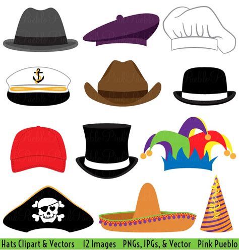 hats clipart  vectors illustrator graphics creative market