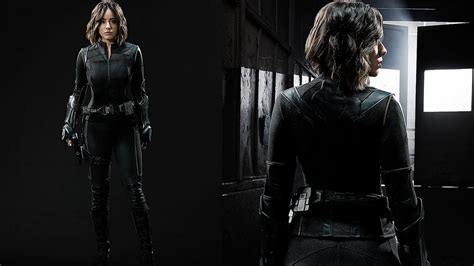 agents of s h i e l d reveals our first official look at chloe bennet suited up as quake for