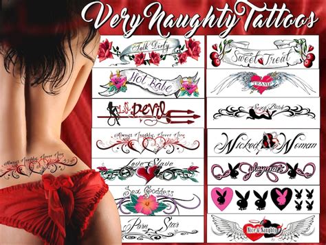 temporary tattoos for women very naughty tattoos etsy