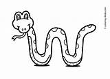 Snake Coloring Pages Kids Drawing Animals Animal Printable Print Snakes Kid Cobra Colouring King Children Outline Clipart Color Drawings Fox sketch template
