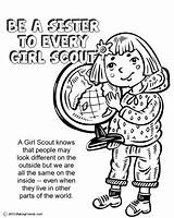 Scout Girl Coloring Daisy Sister Pages Law Every Petal Brownie Scouts Makingfriends Violet Book Petals Color Activities Learning Daisies Responsible sketch template