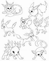 Eevee Coloring Pokemon Pages Print Glaceon Evolutions Evolution Pdf Color Colouring Printable Getcolorings Getdrawings Kids Unique Line Colour Colorings Col sketch template
