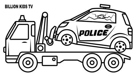 monster truck police car coloring pages car transporter police truck