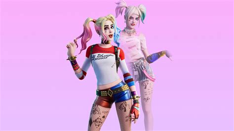 harley quinn fortnite skin outfit wallpaper hd games  wallpapers images  background