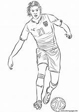 Coloring Griezmann Cavani Fifa Edinson Fussball Ausdrucken Malvorlagen sketch template