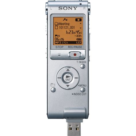 sony icdux digital voice recorder silver icdux bh photo