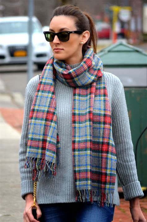 classroom couture plaid scarf