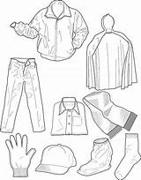 Coloring Clothes Getdrawings sketch template