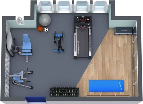 home gyms gym  floor plans  pinterest