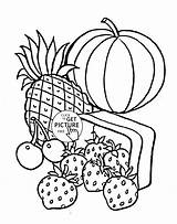 Fruit Coloring Pages Fruits Kids Wuppsy Printables Printable Sheets Print Food Book sketch template