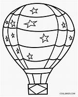 Air Balloon Hot Coloring Pages Printable Kids sketch template