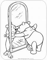 Winnie Pooh Coloring Disneyclips Pages Reflection His sketch template