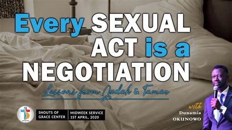 every sexual act is a negotiation midweek service 1st april 2020