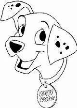 Coloring Pages Dalmations Disney Board sketch template