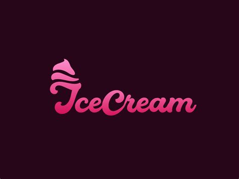 ice cream logo design  munna ahmed  dribbble