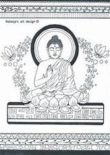 Kleurplaten Boeddha sketch template