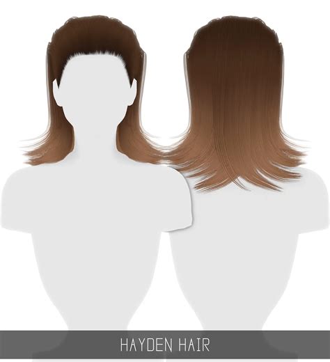 simpliciaty hayden hair sims  hairs