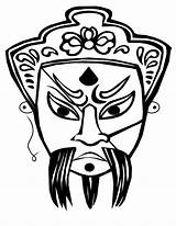 Coloring Pages Chinese Mask Masks Man Printable Kids Halloween Print Iron Dragon Clipart Fantasy Easy Clip Opera Scary Bestcoloringpagesforkids Printables sketch template
