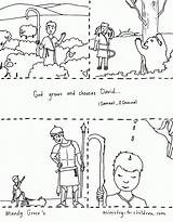 David Coloring Goliath Pages Shepherd Boy King Becomes Printable Story Activity Sheet Sheets Children Clipart His Fights God Lesson Chooses sketch template