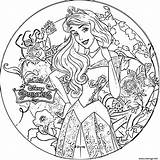 Coloriage Princesse Aurore Dormant Imprimer Jecolorie sketch template
