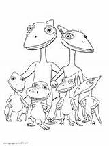 Coloring Pages Train Dinosaur Printable Family Book Dino sketch template